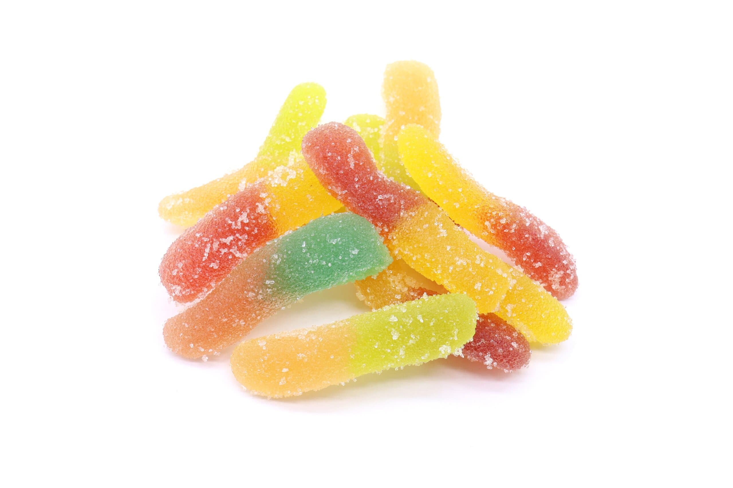 75mg THC Gummies - Sour Neon Worms