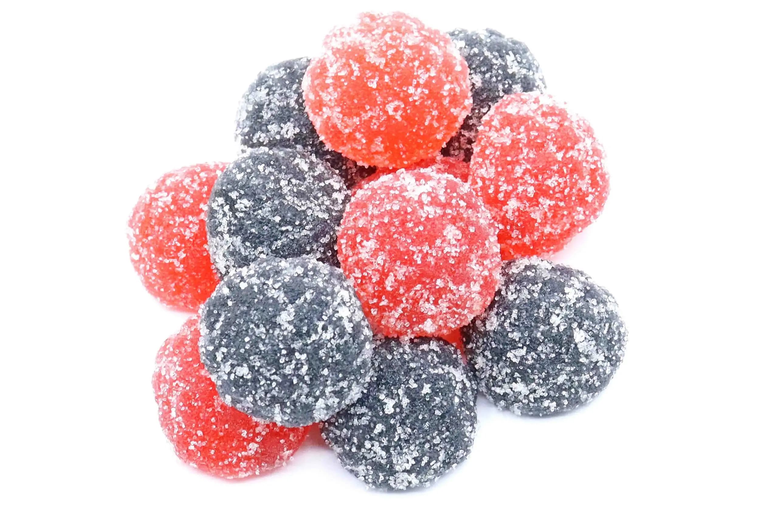 20mg Delta 8 THC Gummies - Sour Fruit Juice Berries