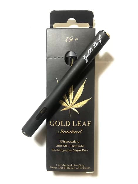 Gold Leaf Disposable Shatter Vape Pen Orange (250mg THC)