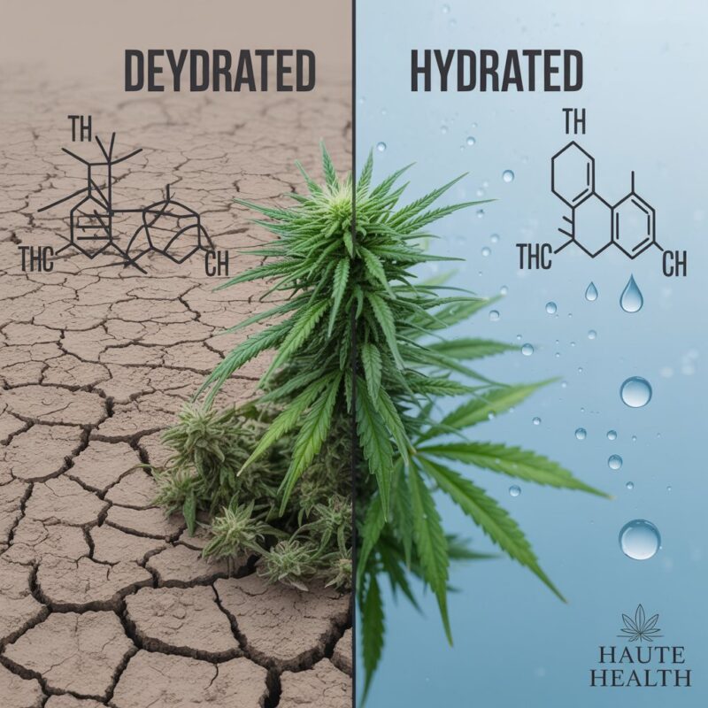 Does dehydration really trigger your marijuana hangover? Dehydration vs THC effects in weed hangover comparison.